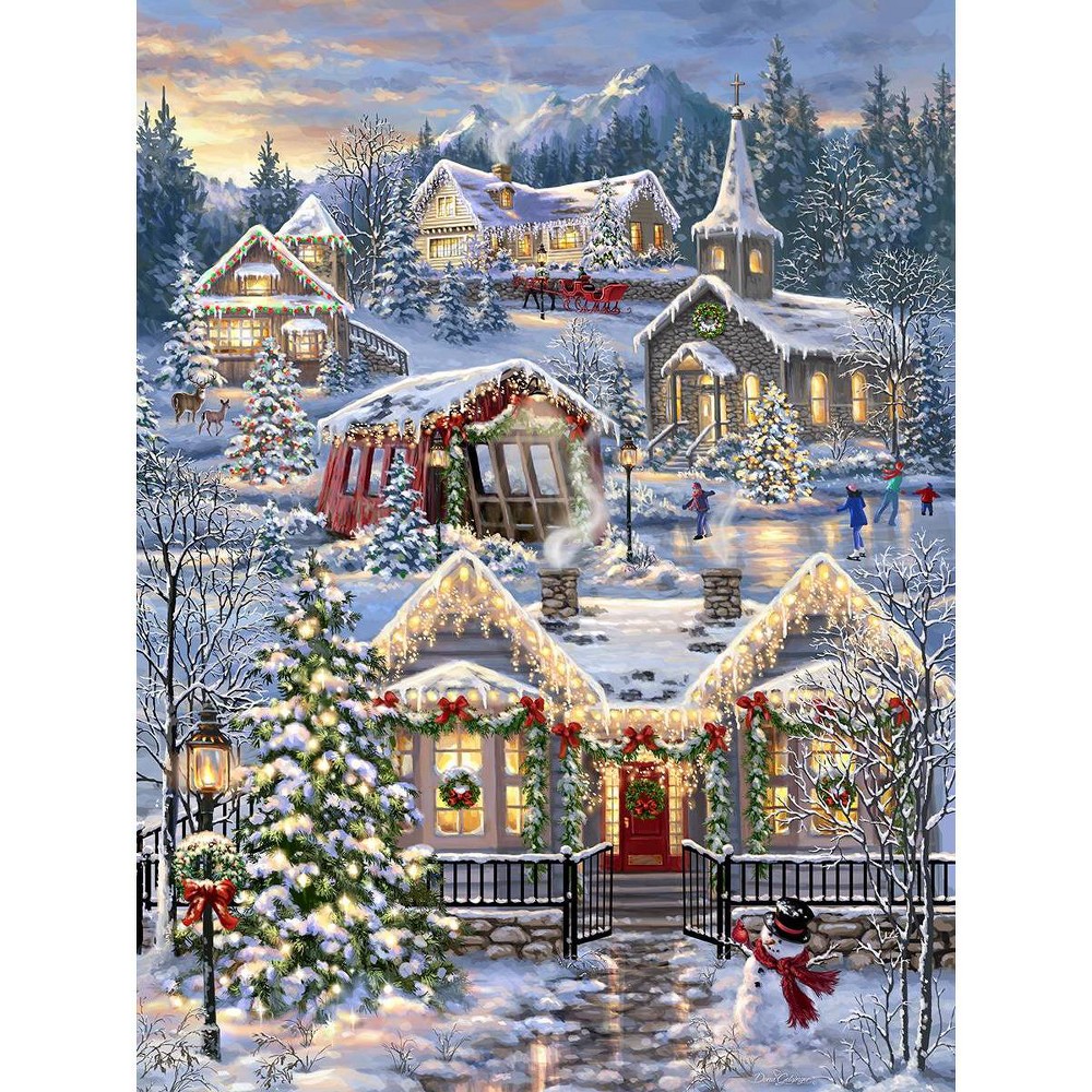 Photos - Jigsaw Puzzle / Mosaic Springbok Christmas Village Jigsaw Puzzle - 1000pc 