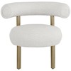Meridian Furniture,Bordeaux Boucle Fabric Accent Chair - 3 of 4