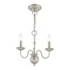 Livex Lighting Windsor 3 - Light Chandelier in  Brushed Nickel - 3 of 4