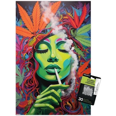 Trends International Ray Heere - Marijuana Popart 2 Unframed Wall Poster Prints