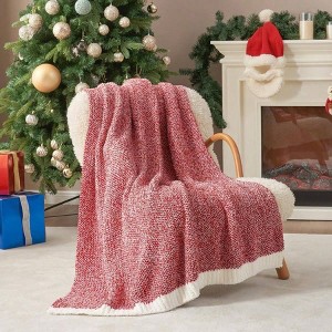 Red Throw Blanket, Super Soft Cozy Fuzzy Plush 50x60 Inches for Couch, Bed, Camping - 1 of 4