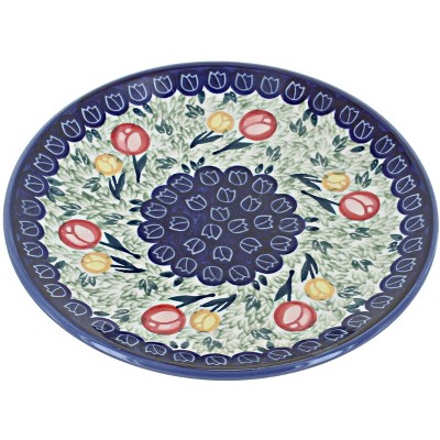 Blue Rose Polish Pottery Manufaktura Dessert Plate