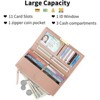 FATMOON Women’s Wallet - RFID Blocking Large Capacity PU Leather Purse  with Zipper Pocket, Card Slots for Everyday Use, Travel & Business - 4 of 4