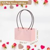Unique Bargains Wedding Party Paper Flower Gift Bags with Handle 12 Pcs - 2 of 4