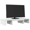 Aghana Digitals White Engineered Wood Monitor Stand with Adjustable Length & Angle, Dual Monitor - 3 of 4