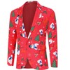 Clearlove Tuxedo Jackets One Button Slim Fit Formal Suits Blazer with Bow Tie Formal Blazer - 3 of 4
