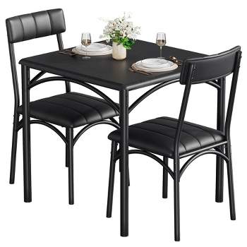 Whizmax 3-Piece Dining Table Sets with 2 Upholstered Chairs for Home Kitchen Small Space