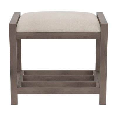18.5" Amelia Backless Wood Vanity Stool - Hillsdale Furniture