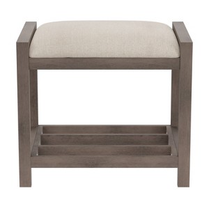 18.5" Amelia Backless Wood Vanity Stool - Hillsdale Furniture - 1 of 4