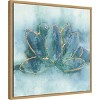 Amanti Art 22"x22" Buddha Lotus by Chris Paschke Framed Canvas Wall Art Print: Modern Style, Polystyrene Frame, Botanical Theme - 2 of 4
