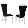 Chintaly Imports,Modern Tall-Back Side Chair  Cabriole Legs - Set of 2 - 2 of 4