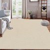 10'× 13' Washable Large Area Rug, Non-Slip, Low Pile, Modern Solid Grey, Stain Resistant Carpet for Living Room, Bedroom, Home Office - 2 of 4