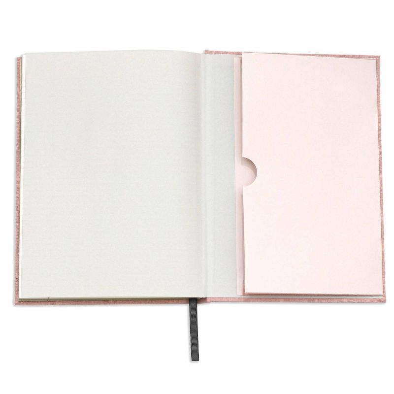 Wit &#38; Delight Lined Journal Pink Linen Note to Self, 6 of 10