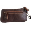 Amerileather Orka Wristlet Purse – Top Grain Cowhide Leather, Compact Everyday Organizer, Sleek Brown Finish - 2 of 4