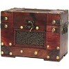 Decorative Vintage Wooden Index and Recipe Card Box – Rustic Organizer, Farmhouse Kitchen Decor, Ideal for Kitchen Countertops - 3 of 4
