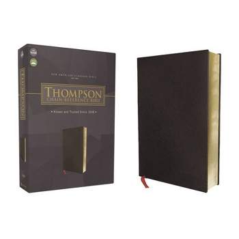Nasb, Thompson Chain-Reference Bible, Bonded Leather, Black, Red Letter, 1977 Text - by  Zondervan (Leather Bound)