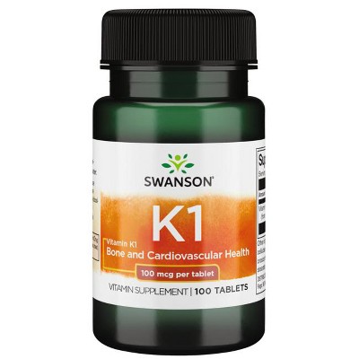 Swanson Vitamin K1 100 mcg 100 Tabs.