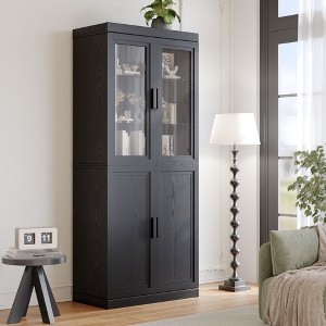 Glass Door Locker, Solid Color Minimalist Style, Free Combination Of Modules, Stretchable Laminates Suitable For Multi - Scene Storage - 1 of 4