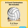 Big Dot of Happiness 3D Volleyball Centerpiece Table Decorations, Freestanding Volleyball Baby Shower or Birthday Party Centerpieces - 8 Count - 4 of 4