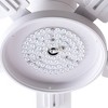 YUHAO 52 in. Indoor White Flush Mount Standard Ceiling Fan with Light, Reversible Blades and Remote Control Included - 4 of 4