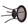 Costway Round Rattan Wicker Coffee Table Glass Top Steel Frame Patio Furni W/Lower Shelf - 4 of 4