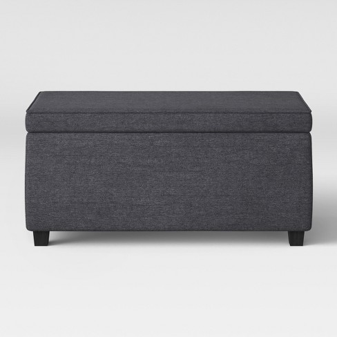 grey storage ottoman