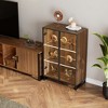 Curio Cabinet with Adjustable Shelves,15.75"D x 31.50"W x 53.13"H,Brown - 3 of 4