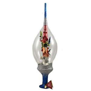 Morawski 18.5 Inch Pink Coral & Angel Fish Finial Tree Topper Centerpiece Reef Tree Toppers - 1 of 4