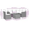 vidaXL Garden Sofa Set Beige, Cream, Brown - 3 of 4