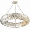 Crystorama Lighting Broche 8 - Light Pendant in  Antique Silver - 3 of 4