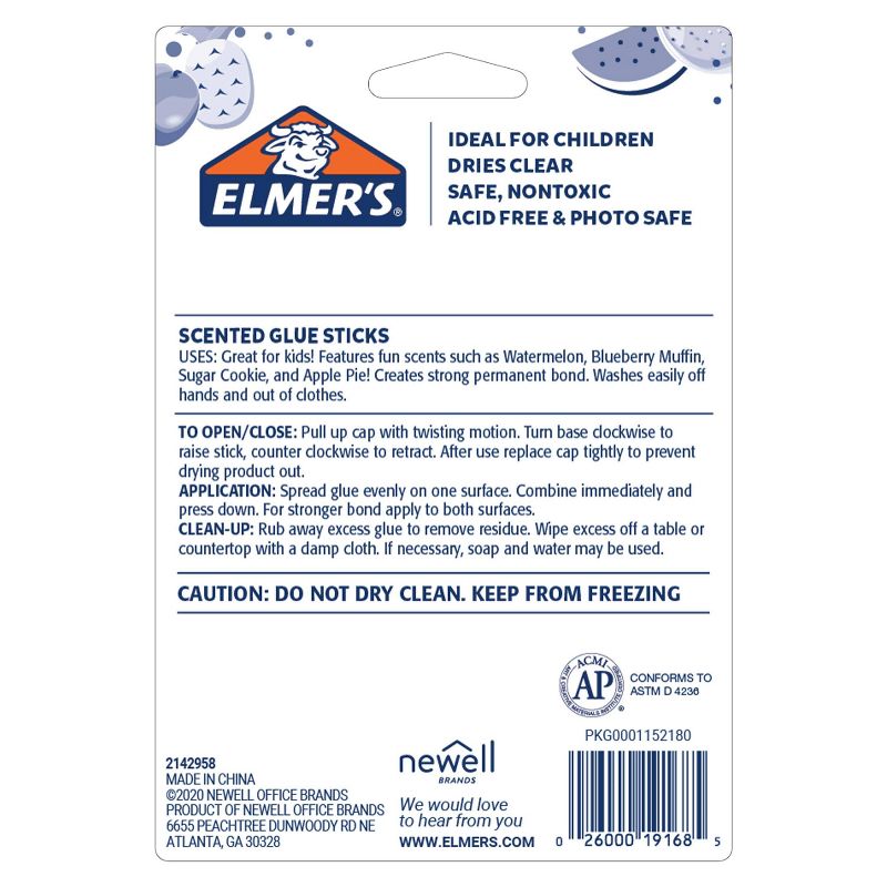 Elmer&#39;s 4pk Washable School Glue Sticks Scented, 2 of 7