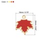 Unique Bargains Jewelry Making Bracelet Metal Elegant Maple Leaf Pendants 40 Pcs - 2 of 4