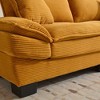 CAVINAS Loveseat Sofa with 2 Supportive Pillows, 23 Inch Corduroy Sofa, Comfy Upholstered Seat Sofa Couch for Bedroom, Living Room, Apartment - 4 of 4