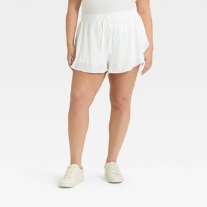 Women's Woven High-Rise Flutter Shorts 3" - All In Motion™ - 1 of 4