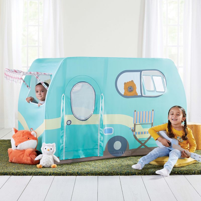 Martha Stewart Kids' Camper Play Tent: Children's Large Indoor Pretend Play Playhouse for Playroom and Foldable Toddler Bedroom Tent, 1 of 10