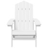 vidaXL Patio Adirondack Chair HDPE White - 3 of 4