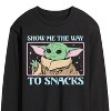 Men's - Star Wars - The Mandalorian Grogu The Way To Snacks Long Sleeve Graphic T-Shirt - 2 of 4