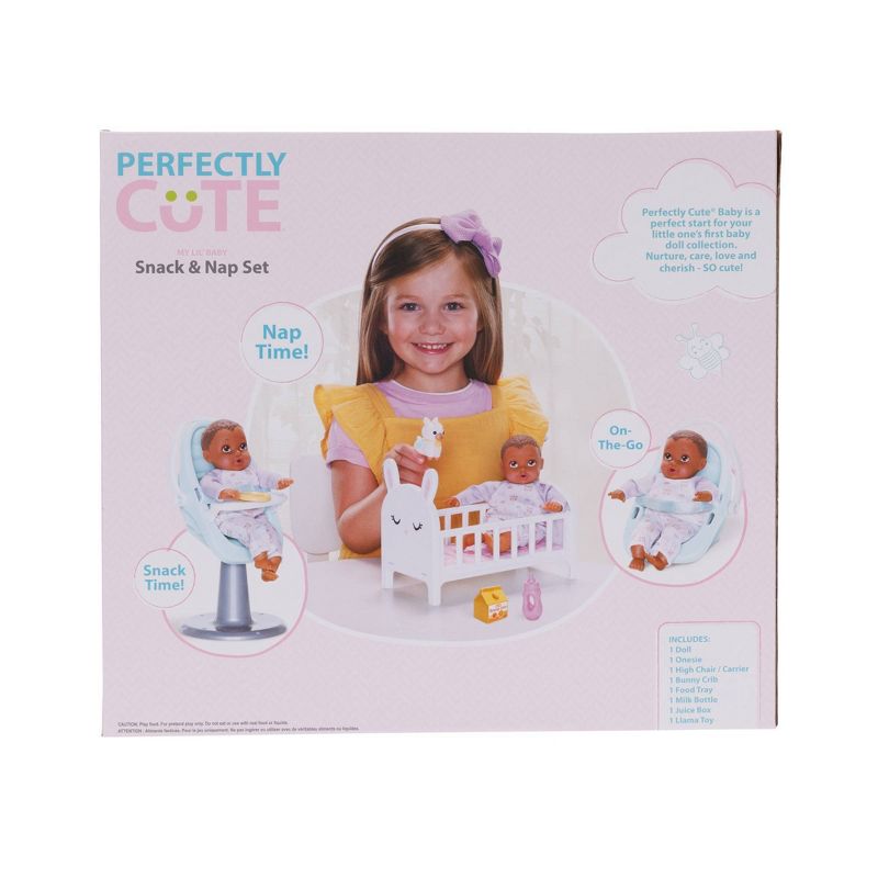 Perfectly Cute Baby Snack and Nap Set 8&#34; Baby Doll - Light Brown Hair/Brown Eyes, 4 of 5