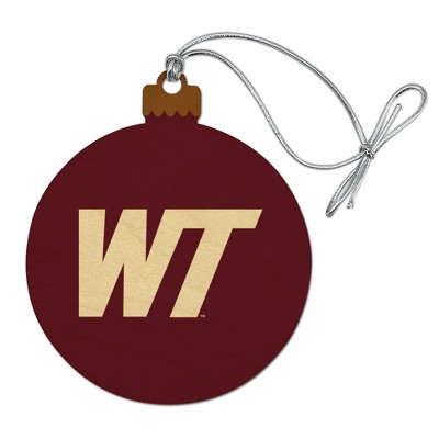 West Texas A&M Primary Logo Wood Christmas Tree Holiday Ornament