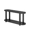 KWPZQEB Console Table, 63" Entryway Sofa Side Display, Modern Wooden Entryway Table with Bottom Shelf for Hallway, Bedroom, Living Room - 3 of 4
