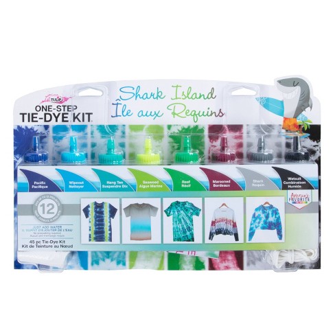 Tulip 45pc One-Step Tie-Dye 8 Color Kit - Shark Island