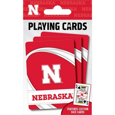 MasterPieces Officially Licensed NCAA Nebraska Cornhuskers Playing Cards - 54 Card Deck for Adults