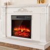 VEVOR Electric Fireplace Insert,18 in Recessed and Wall Mounted with Adjustable 3 Flame Brightness Levels & 24h Timer & Remote Control, 5000BTU Black - 2 of 4