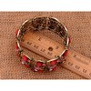 Alilang Vintage-Inspired Floral Filigree Cuff Bracelet with Multicolor Crystal and Enamel Accents - 2 of 4