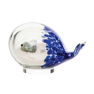 Beachcombers Glass Whale Figurine