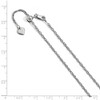 Black Bow Jewelry 1.6mm Sterling Silver Adjustable Singapore Chain Necklace, 22 Inch - 2 of 4