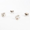 Saro Lifestyle Round Shape Napkin Ring (Set of 4), Silver - 2 of 4