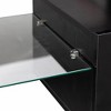 INFURNIC TV Stands and Consoles High Gloss Entertainment Center with Storage Cabinets and Ambient Lighting for Living Room, Black, 66.92"*17.32"*6.88" - 2 of 4