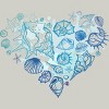 Men's Design By Humans Sea. Heart of the shells. By Katyau T-Shirt - 2 of 3