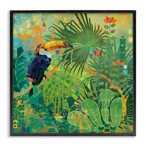 Stupell Industries Toucan Rainforest Nature, 17" x 17" - 1 of 4